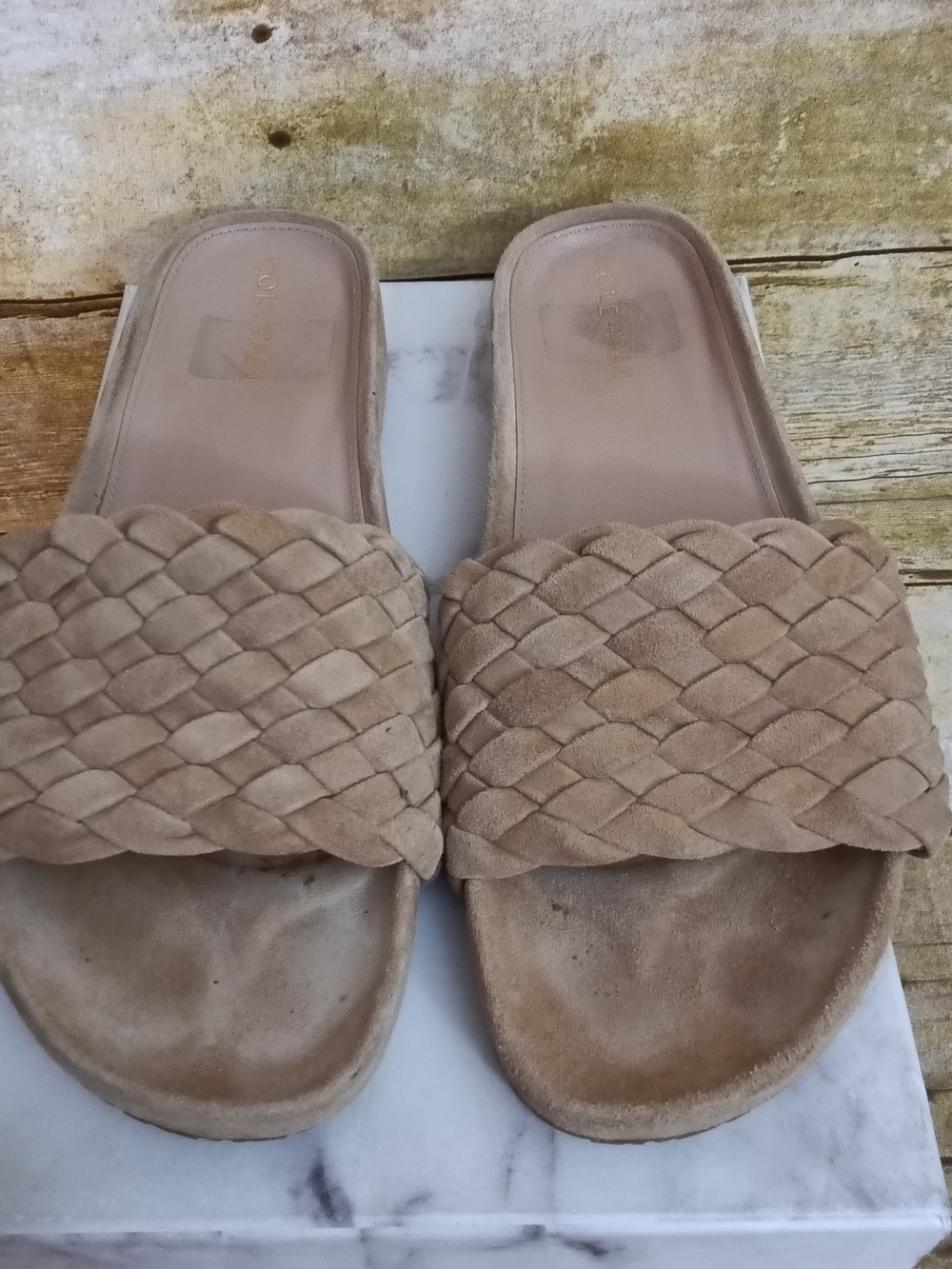 Cole Haan Woven Slide Sandals - Picture 2 of 5